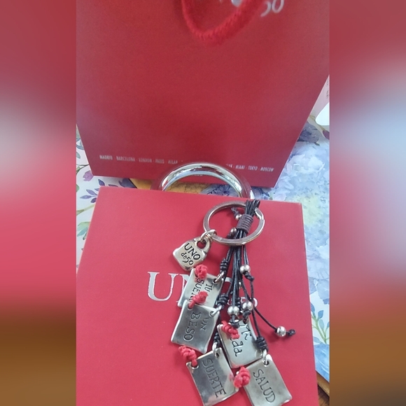 NWT Uno de 50 Keyring with message - Picture 3 of 11